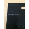 Reusable Wholesale Black Color Promotional Non Woven Die Cut Genal Bag